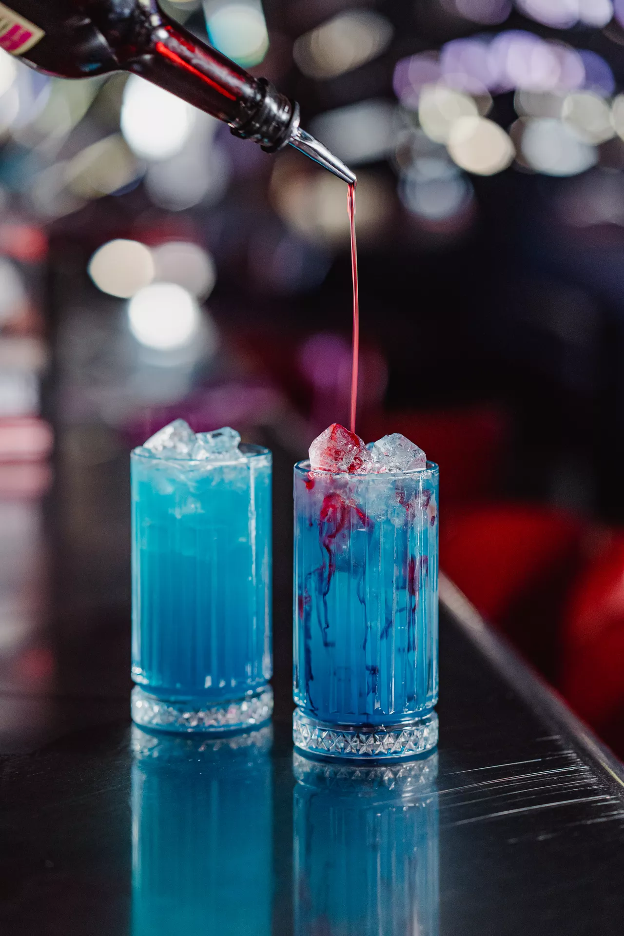 Purple rain cocktail